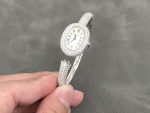Cartier Baignoire HPI01607 Mini Model Silver Dial Iced Out Moissanite Best Replica (Wrist Size 15, 16, 17cm) - Image 3