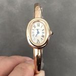 Cartier Baignoire de Cartier Rose Gold Silver Dial Mini Model Best Replica (Wrist Size 15, 16, 17cm) - Image 10
