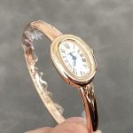 Cartier Baignoire de Cartier Rose Gold Silver Dial Mini Model Best Replica (Wrist Size 15, 16, 17cm) - Image 11