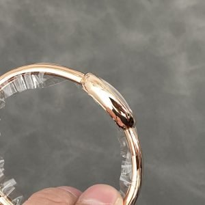 Cartier Baignoire de Cartier Rose Gold Silver Dial Mini Model Best Replica (Wrist Size 15, 16, 17cm) - Image 15