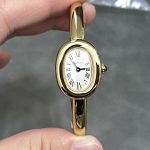 Cartier Baignoire de Cartier Yellow Gold Silver Dial Mini Model Best Replica (Wrist Size 15, 16, 17cm) - Image 9
