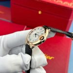 Cartier Ballon Bleu CRWGBB0009 Automatic Rose Gold Black Leather Strap Best Replica AF 36mm - Image 4