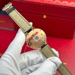 Cartier Ballon Bleu CRWGBB0009 Automatic Rose Gold Black Leather Strap Best Replica AF 36mm - Image 15