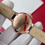 Cartier Ballon Bleu Rose Gold White Diamond Dial Diamond Bezel Leather Replica 39mm - Image 15
