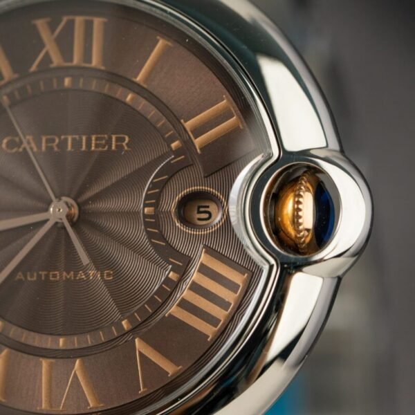 Cartier Ballon Bleu W6920032 Two Tone Brown Dial Best Replica AF 42mm - Image 4