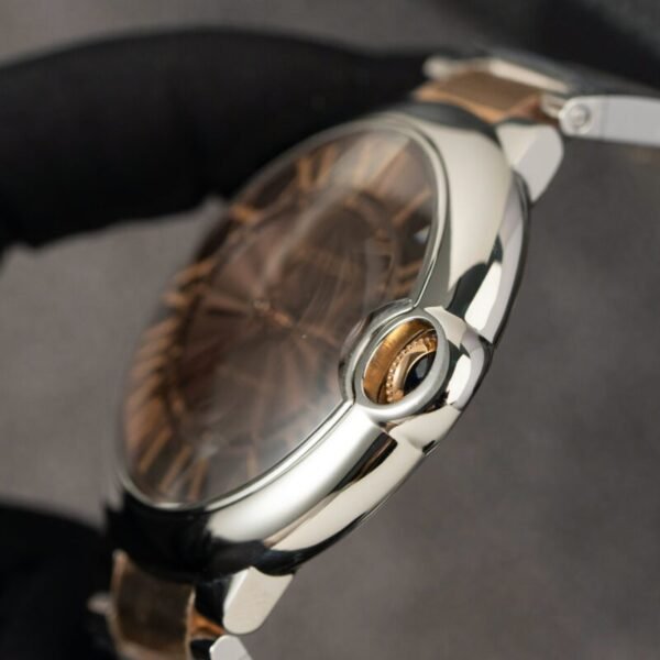Cartier Ballon Bleu W6920032 Two Tone Brown Dial Best Replica AF 42mm - Image 7
