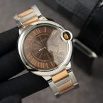 Cartier Ballon Bleu W6920032 Two Tone Brown Dial Best Replica AF 42mm - Image 10