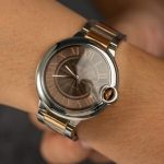 Cartier Ballon Bleu W6920032 Two Tone Brown Dial Best Replica AF 42mm - Image 14