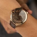 Cartier Ballon Bleu W6920037 Rose Gold Brown Dial Leather Strap Best Replica AF 42mm - Image 12