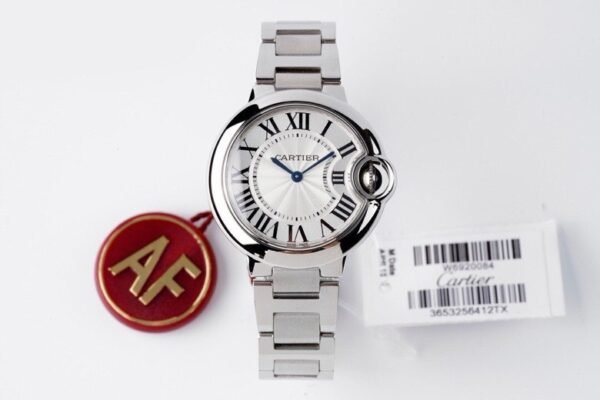 Cartier Ballon Bleu W6920084 White Dial Bracelet Best Replica AF 33mm - Image 1