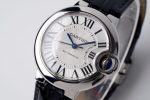 Cartier Ballon Bleu W6920085 White Dial Leather Quartz Movement Best Replica AF 33mm - Image 2