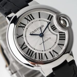 Cartier Ballon Bleu W6920085 White Dial Leather Quartz Movement Best Replica AF 33mm - Image 11