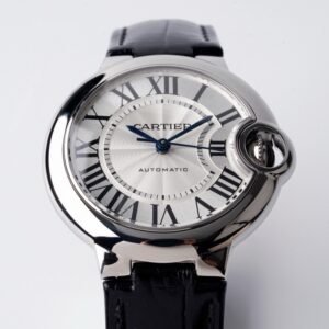 Cartier Ballon Bleu W6920085 White Dial Leather Quartz Movement Best Replica AF 33mm - Image 12