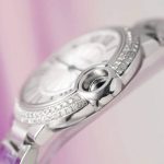 Cartier Ballon Bleu WE902065 White Dial Custom Natural Diamond Bezel Best Replica 33mm - Image 7