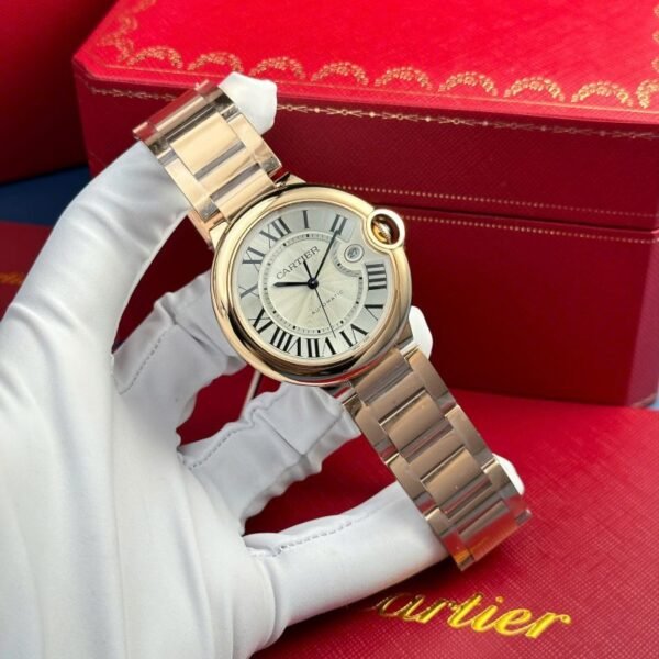 Cartier Ballon Bleu WGBB0039 Rose Gold White Dial Best Replica AF 42mm - Image 2