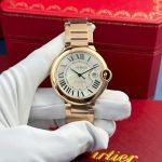 Cartier Ballon Bleu WGBB0039 Rose Gold White Dial Best Replica AF 42mm - Image 10