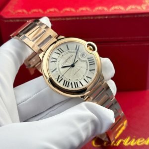 Cartier Ballon Bleu WGBB0039 Rose Gold White Dial Best Replica AF 42mm - Image 12