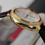 Cartier Ballon Bleu Yellow Gold Diamond Bezel Leather Replica 39mm - Image 17