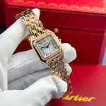 Cartier Panth??re Ladies Rose Gold MOP Dial Diamond Bezel Best Replica AF 27mm x 36mm - Image 12