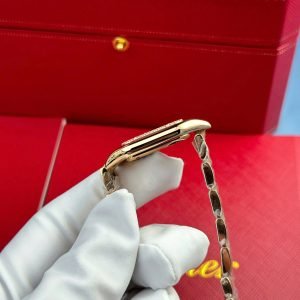 Cartier Panth??re Ladies Rose Gold MOP Dial Diamond Bezel Best Replica AF 27mm x 36mm - Image 14