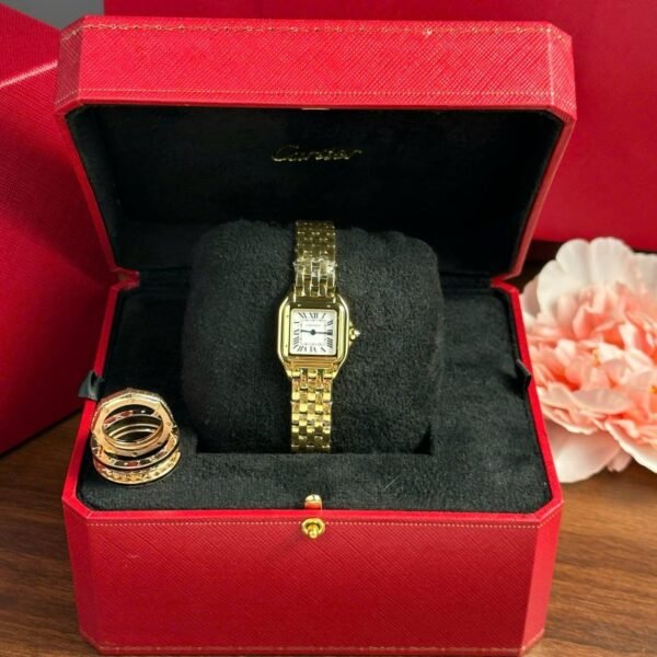 Cartier Panth??re WGPN0047 Ladies Small Model Yellow Gold Replica BVF 23mm x 30mm - Image 1