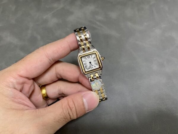 Cartier Panth??re de Cartier Small Model Two Tone Yellow Gold White Dial Best Replica BVF 23mm x 30mm - Image 1