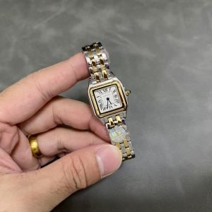 Cartier Panth??re de Cartier Small Model Two Tone Yellow Gold White Dial Best Replica BVF 23mm x 30mm - Image 9