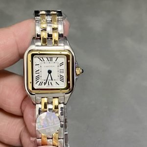 Cartier Panth??re de Cartier Small Model Two Tone Yellow Gold White Dial Best Replica BVF 23mm x 30mm - Image 12