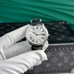Cartier Ronde Must WSRN0031 White Dial Leather Best Replica AF 36mm - Image 9