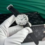 Cartier Ronde Must WSRN0031 White Dial Leather Best Replica AF 36mm - Image 10