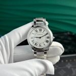Cartier Ronde Must White Dial Steel Bracelet Best Replica AF 36mm - Image 10