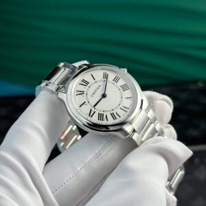 Cartier Ronde Must White Dial Steel Bracelet Best Replica AF 36mm - Image 13