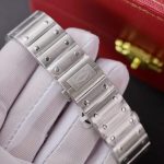 Cartier Santos Blue Dial Custom Moissanite Case Large Model Best Replica BVF 39.8mm - Image 10