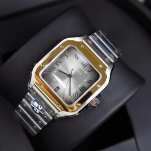 Cartier Santos De Cartier CRW2SA0030 Two Tone Grey Dial Large Model Best Replica BVF 39.8mm - Image 14