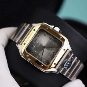 Cartier Santos De Cartier CRW2SA0030 Two Tone Grey Dial Large Model Best Replica BVF 39.8mm - Image 15
