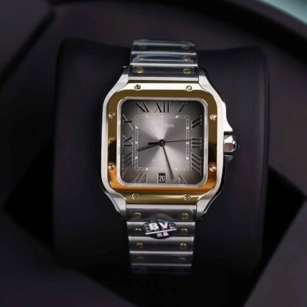 Cartier Santos De Cartier CRW2SA0030 Two Tone Grey Dial Large Model Best Replica BVF 39.8mm - Image 1