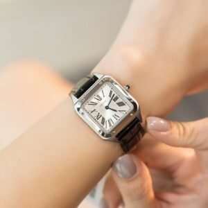 Cartier Santos Dumont WSSA0023 Steel Silver Dial Leather Strap Replica BVF 38mm x 27.5mm - Image 10