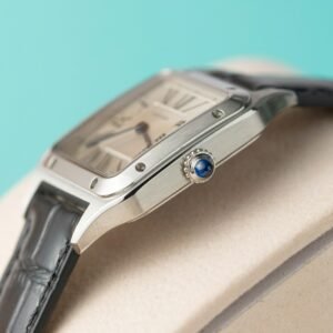 Cartier Santos Dumont WSSA0023 Steel Silver Dial Leather Strap Replica BVF 38mm x 27.5mm - Image 12
