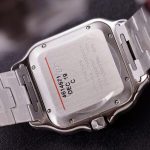 Cartier Santos Green Dial Large Model Custom Moissanite Bezel Best Clone BVF 39.8mm - Image 9