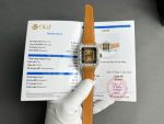 Cartier Santos Large Model Brown Dial Custom Moissanite Case Best Replica 39.8mm