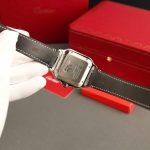 Cartier Santos Large Model Brown Dial Custom Moissanite Case Best Replica 39.8mm - Image 24