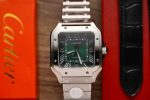 Cartier Santos Large Model Green Dial Best Replica BVF 39.8mm