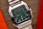 Cartier Santos Large Model Green Dial Best Replica BVF 39.8mm - Image 4