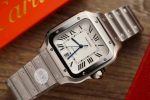 Cartier Santos Large Model White Dial Best Replica BVF 39.8mm - Image 3