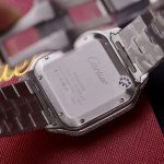 Cartier Santos Steel Large Model Iced Out Swarovski Stones Best Replica 39.8mm - Image 9