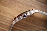 Cartier Santos Two Tone Yellow Gold White Dial Large Model Best Replica BVF 39.8mm - Image 5