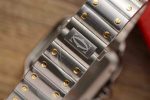 Cartier Santos Two Tone Yellow Gold White Dial Large Model Best Replica BVF 39.8mm - Image 7