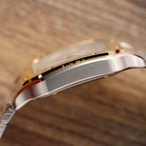 Cartier Santos Two Tone Yellow Gold White Dial Large Model Best Replica BVF 39.8mm - Image 13