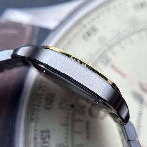 Cartier Santos Two Tone Yellow Gold White Dial Medium Model Best Replica BVF 35.1mm - Image 15