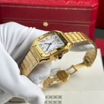 Cartier Santos WGSA0030 Yellow Gold White Dial Medium Model Best Replica BVF 35.1mm - Image 15